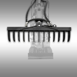 Hydraulický otočný shrnovač pro minirypadlo Jansen MB-800