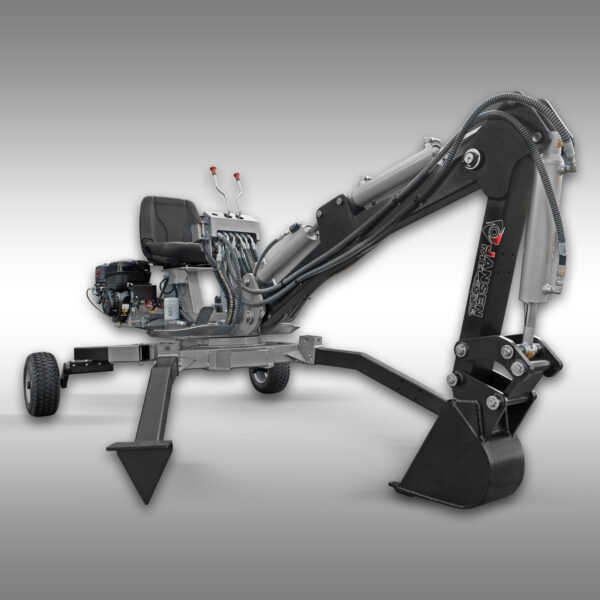 Mini rypadlo Jansen MB-360°, benzínový motor, chodové rypadlo, otáčecí kroužek 360° - Image 3